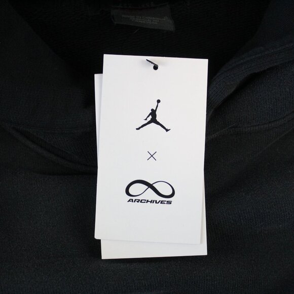 Jordan x Infinite Archive Embroidered Hoodie in Black Size Large - NWT - Picture 7 of 9